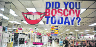 
			
				                                The inside of Boscov’s Wilkes-Barre store is seen in this file photo. For each of the past 23 years, the Boscov’s’Friends Helping Friends’ event has helped raise hundreds of thousands of dollars for local nonprofit organizations. This year, in the midst of the COVID-19 pandemic, the chain is hoping to donate $1 million.
                                 Times Leader file photo

			
		