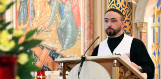 
			
				                                Fr. Andrii Dumnych of St. Michael Byzantine Catholic Church, Pittston, a native of Ukraine, hosted a praying for peace service for the Ukraine along with members of the Wyoming Valley Interfaith Council on Monday evening.
                                 Tony Callaio | For Times Leader

			
		