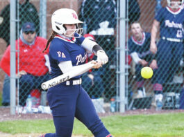 
			
				                                Pittston Area’s Bella Giardina drives the ball in the gap for a two-run double in the fifth inning Wednesday against Tunkhannock.
                                 Tony Callaio | For Times Leader 

			
		