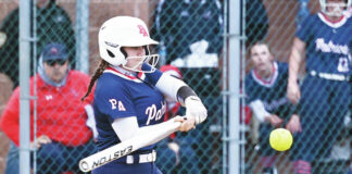 
			
				                                Pittston Area’s Bella Giardina drives the ball in the gap for a two-run double in the fifth inning Wednesday against Tunkhannock.
                                 Tony Callaio | For Times Leader 

			
		