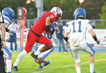 
			
				                                Running back Xzavyier Blackshear (12) will be one of Pittston Area’s seniors in line to play for new coach Joe DeLucca next fall. DeLucca, who was hired Tuesday, takes over for Nick Barbieri.
                                 Tony Callaio file photo | For Times Leader

			
		