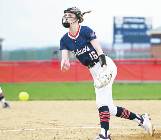
			
				                                Pittston Area senior Gianna Adams tossed her second no-hitter in as many games, striking out 15 in a 2-0 win over Tunkhannock.
                                 Tony Callaio | For Times Leader

			
		