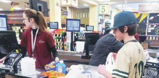 
			
				                                Wyoming Area Junior High Baseball player D.J. Zupko is shown assisting in bagging groceries at Gerrity’s.
                                 Submitted photo

			
		