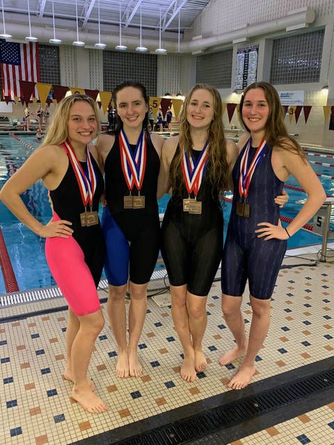 Pittston Area swimmers medal in two girls relays | The Sunday Dispatch