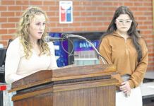
			
				                                Presenting a tribute to Veterans at the Veterans breakfast at Pittston Area are Jaiden Jadus, left, Abigail Chernouskas. Tony Callaio | For Sunday Dispatch
                                 Tony Callaio | For Sunday Dispatch

			
		